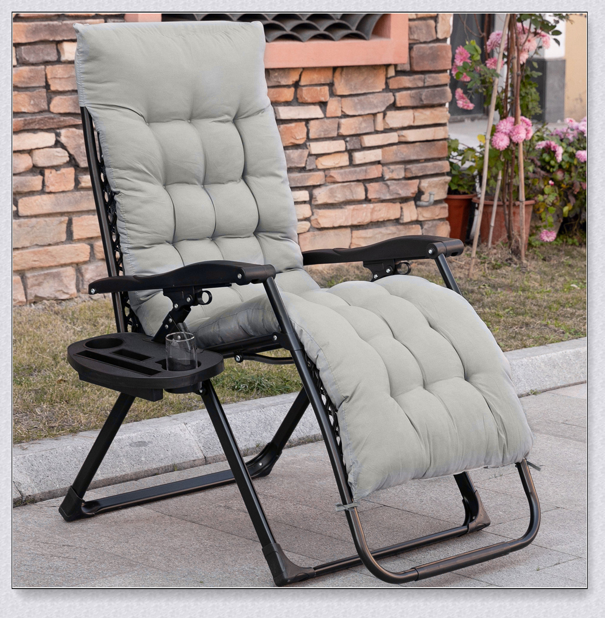 Patio Furniture Zero Gravity Lounge Chair Home Depot Antigravity Chair  Outdoor Zero Gravity Adjustable Backrest