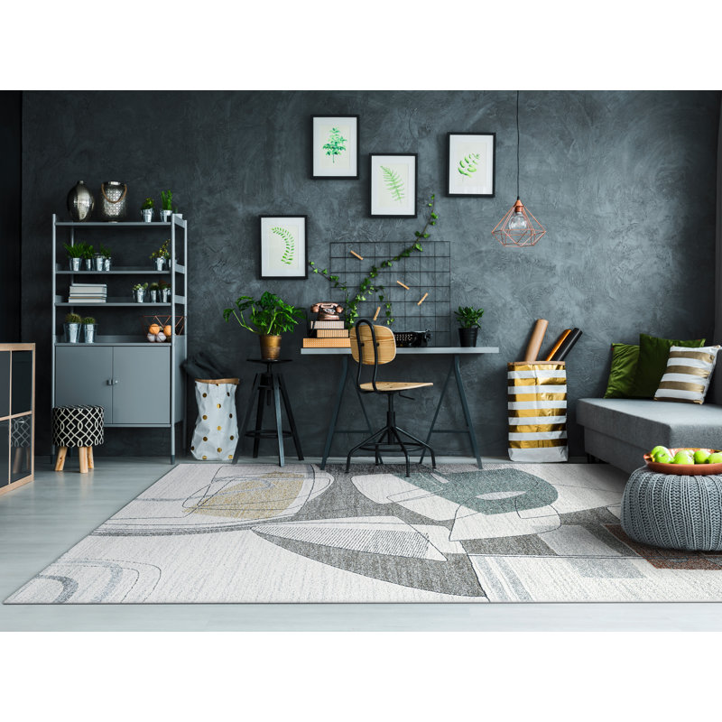 Rukunayake Geometric Indoor Rug, Rectangle 6'7" x 9'6"