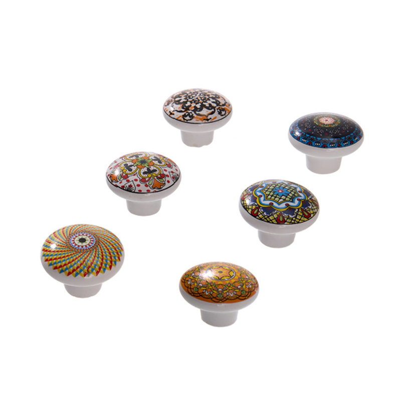 6Pcs Ceramic Furniture Knobs