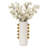 Stoneware Vase with Decorative Spherical Accents and Contemporary Design - Modern Stylish Stoneware Cylinder with Unique Orb Details for Chic Aesthetic Appeal-1270023127