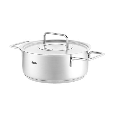 Fissler® Pure Collection Stainless Steel Rondeau, 2.7 Quart with Metal Lid