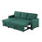 82-inch L-Shaped Sleeper Sofa Reversible Couch Pull Out Couch with Storage Chaise-1088742852