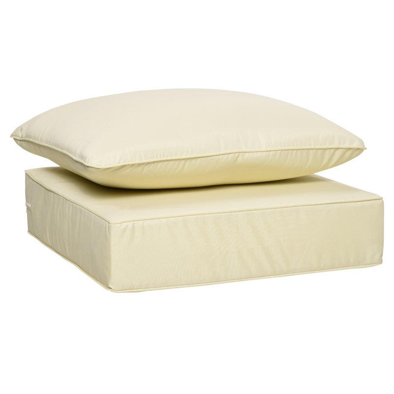 Outdoor Seat Cushion Set, Cream White