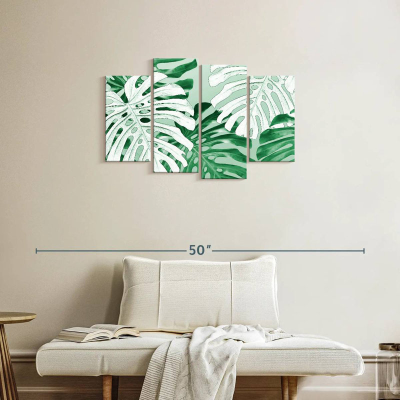 Monstera de la jungle tropicale Harnek, H 22 po x l 36 po