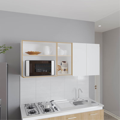 Wall Cabinet, 2 Doors, 4 Shelves