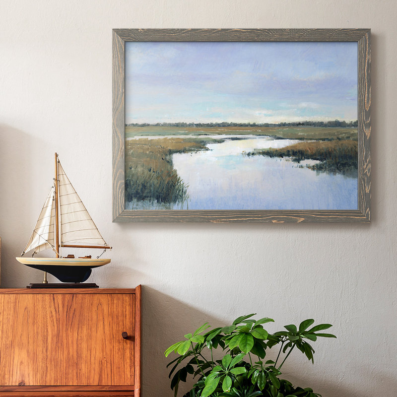 «Coastal Plains I», reproduction sur toile, Gris, H 22 po x l 32 po x P 1,5 po