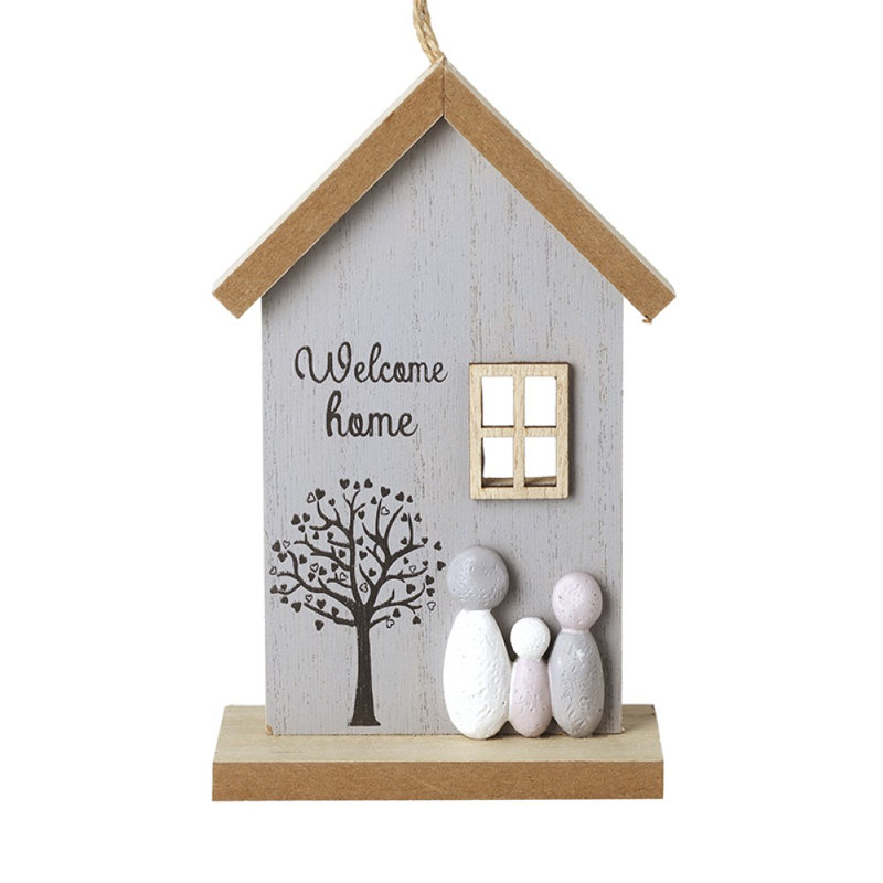 16cm Wood Hanging Figurine Ornament