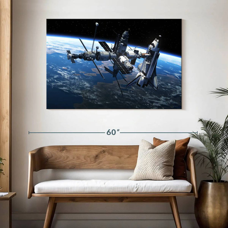 Oberle Space Station, 32" H x 48" W