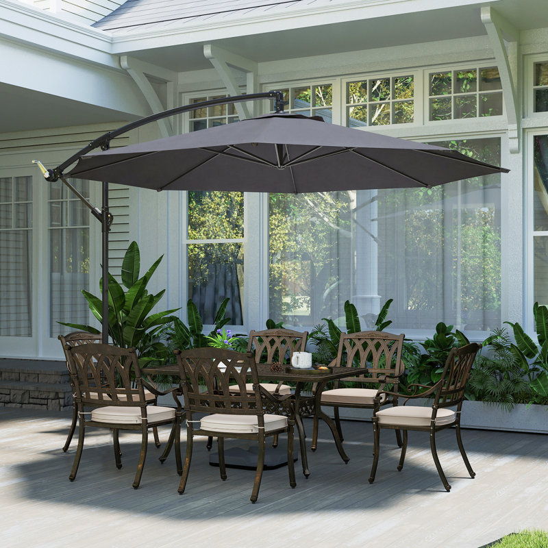 295cm Cantilever Parasol, Grey