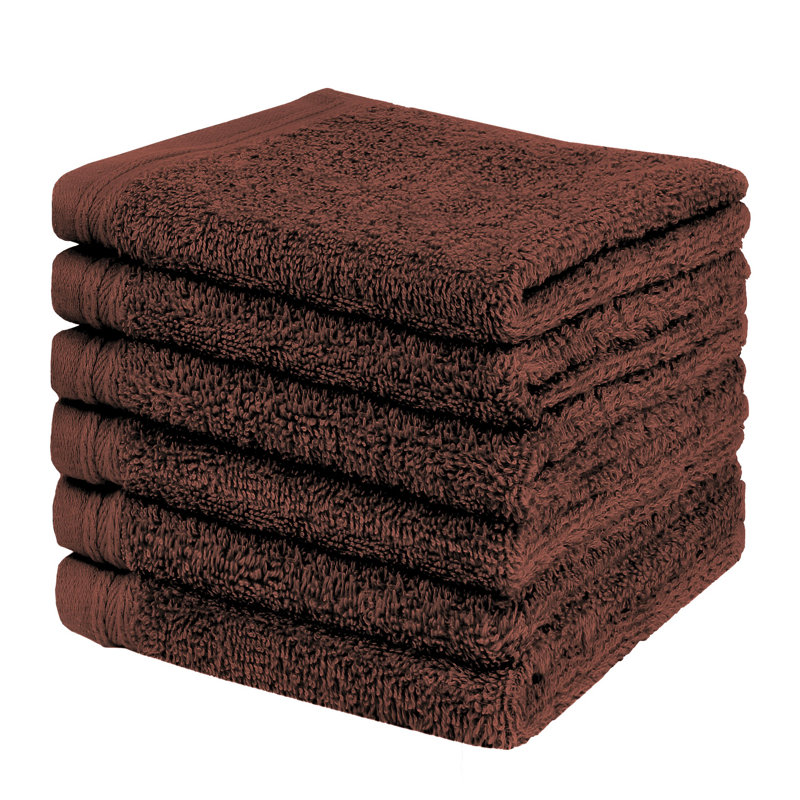 Essuie-mains 100% coton Alexandra, Chocolat