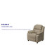 Deluxe Padded Contemporary Kids Recliner with Storage Arms-769426994