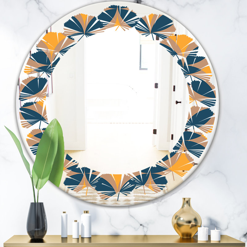 Miroir mural Leaves Abstract Design III, H 31,5 po x l po