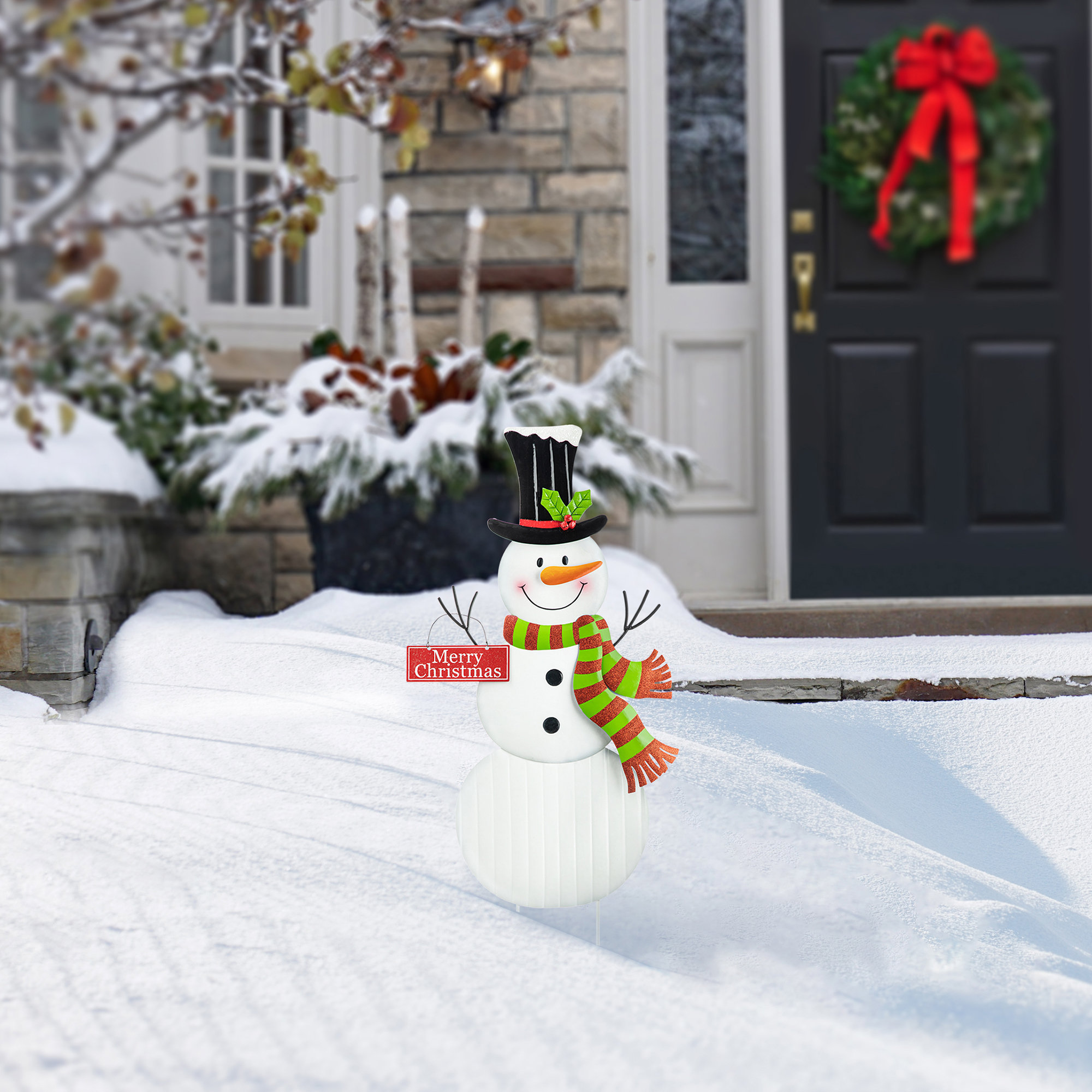 Repurposed Plastic Container Snowman - Organized 31