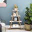 Simple et étagère en bois - Bibliothèque à 4 présentoirs
