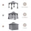 Yardgrace 10'X10' Soft-top Double-Roofed Steel Patio Gazebo-122447115