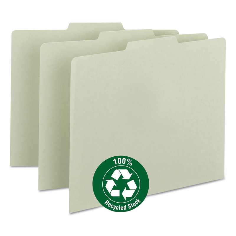 Smead® Recycled Blank Top Tab File Guides Manila File Guides