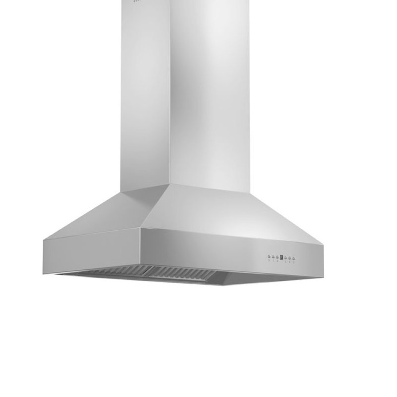 36" 700 CFM Ducted Island Range Hood in Stainless Steel