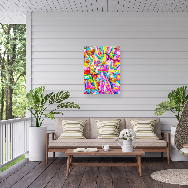 Toile d'extérieur Jess Stempel Rainbow Rays, H 14 po x l 19 po