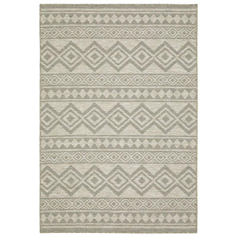Jgor Southwestern Indoor / Outdoor Rug, Rectangle 5'3" x 7'3"