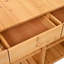 Table de jardin de 65 po de hauteur avec huche, poste de travail de patio naturel avec 3 tablettes, 6 tiroirs, 2 armoires de fond et crochets latéraux pour le vestibule et la porte-886095498