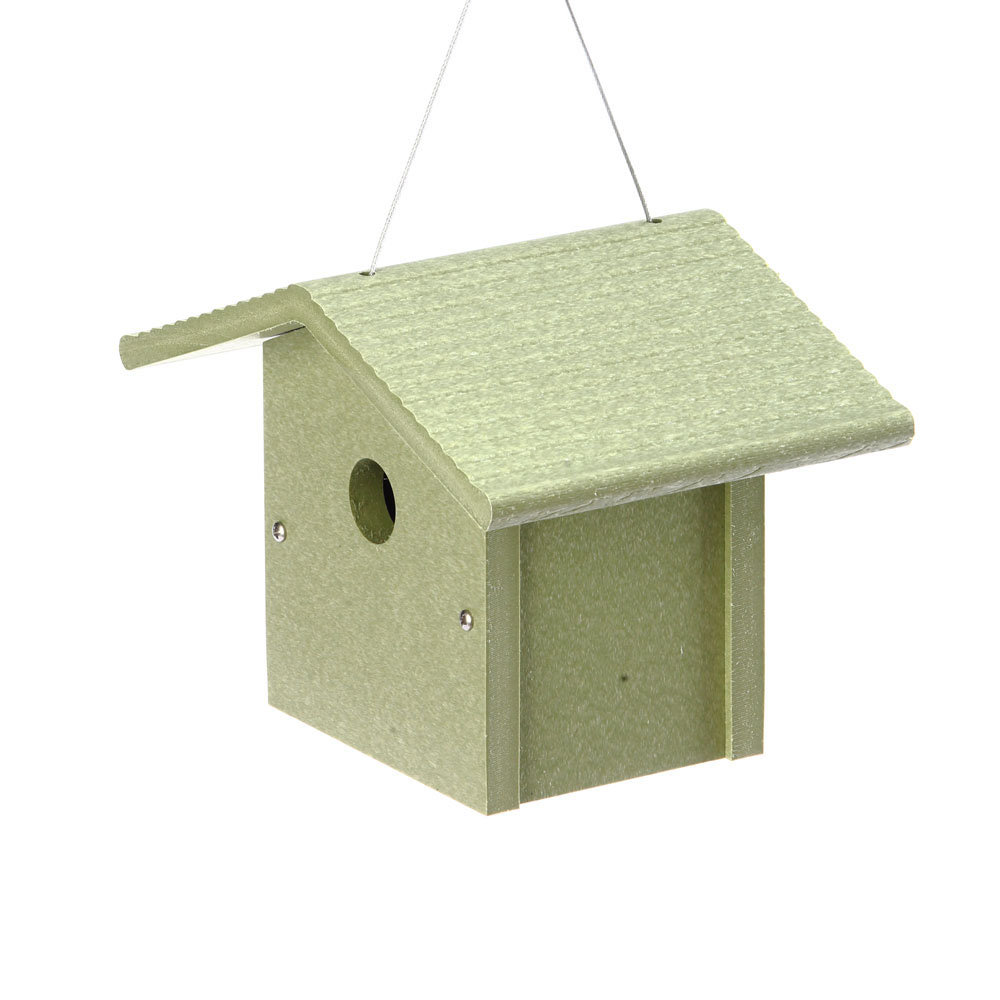Recycled Plastic 6.5 in x 8.88 in x 6.5 in Birdhouse Birds Choice
