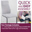 Mose Fabric Upholstered Side Chair x2
