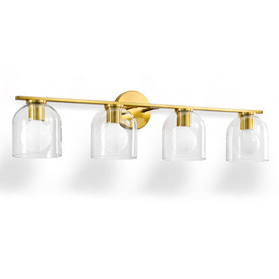 4-Light Dimmable Aluminum Vanity Light