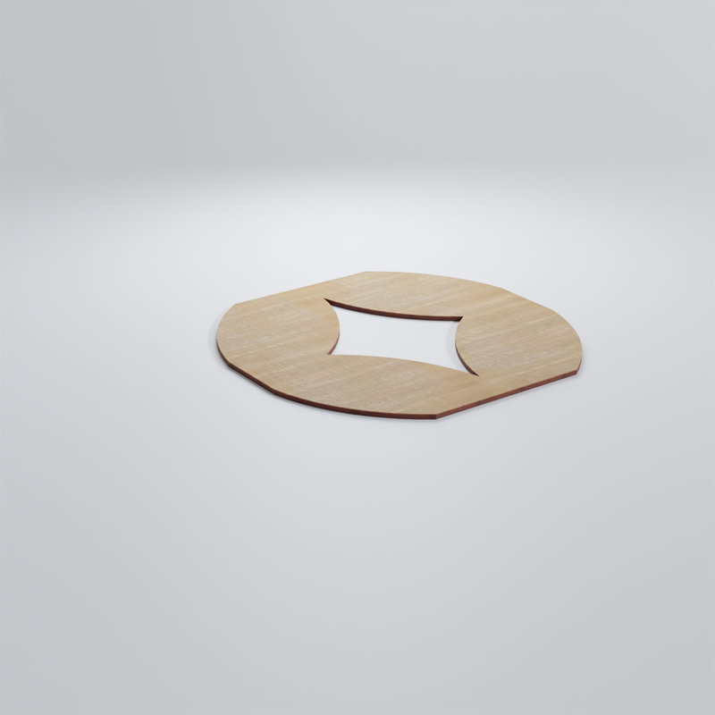 Panneaux muraux décoratifs en bois Gresham, Hickory, H 11 3/8 po x l 11 3/8 po x P 3/8 po