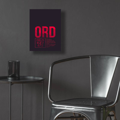 «ORD ATC» par O8, art mural en verre acrylique, 24 po x 36 po