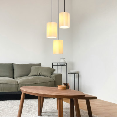 Bitania 3 - Light Matte Black Geometric Pendant