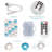 Nautical Theme Fairy Lights, Beach Ocean Shell Decorative String Lights,10 Ft 40 Leds, Battery Operated & Usb Plug-in With Remote And Timer For Party Indoor Tent Wedding Bedroom