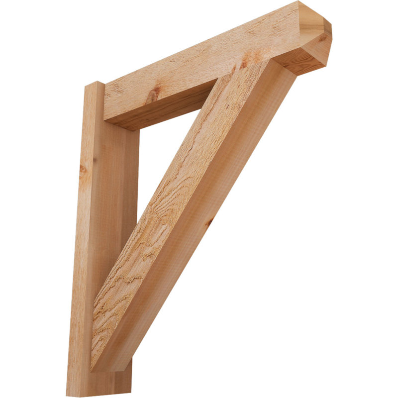 Artisan traditionnel en bois rustique, P 26 po x H 30 po, Cèdre rouge de l'Ouest de 6 po (sciage brut)