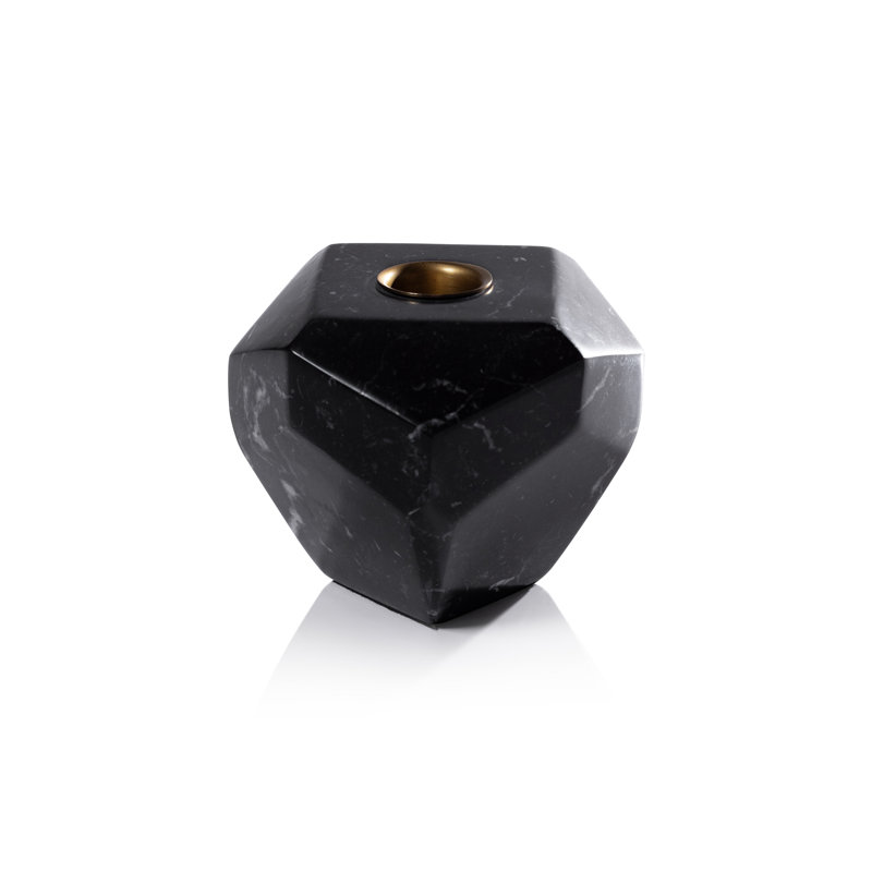 Porte-bougie Pentagon, Noir