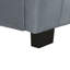 Lit plateforme gris tapissier en velours avec couchette - Espace de couchage confortable, lit gigogne polyvalent-2115936672-2115936675