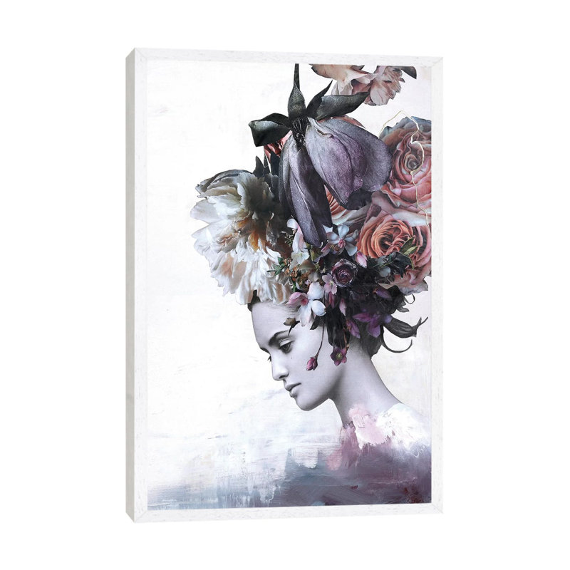 Haute Couture VII - Print on Canvas, White Framed, 101.6cm H x 66.04cm W x 3.81cm D