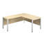 Buariki L-Shaped Metal Base Executive Desk-203599907-203599910-203599911