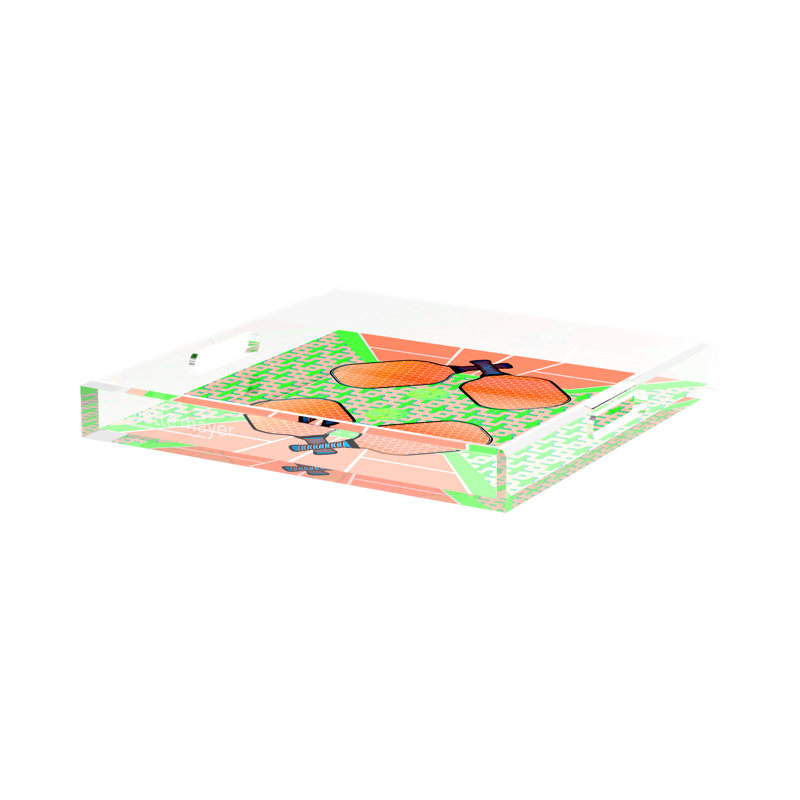 Decorative Tray, 2" H x 15" W x 15" D, Pam/Emma