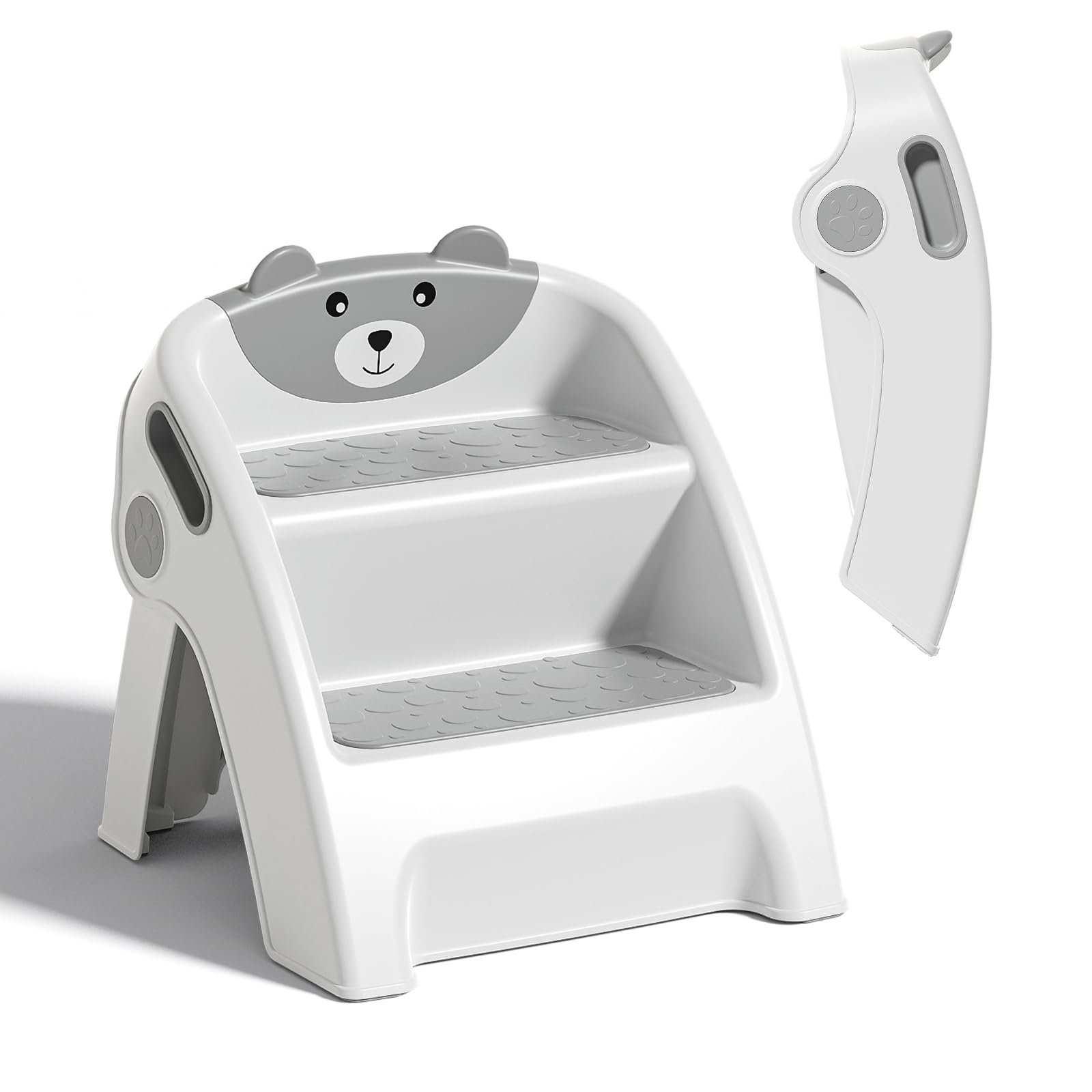 Zoomie Kids Folding Kids Step Stool for Bathroom | Wayfair