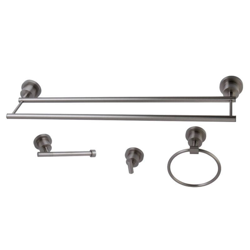 Kingston Brass Concord 4-Piece Bathroom Hardware Set, Brushed Nickel