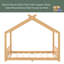 Lit de maison avec lattes de soutien, cadre de lit de maison en bois massif pour enfants, pas de sommier tapissier et structure d'ouverture-1190919689-1190919692