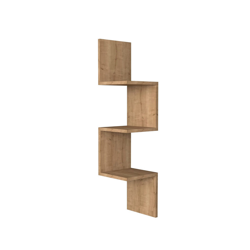 3 Piece Corner Shelf, Brown