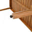 Ensemble de salle à manger 5 pièces pour patio, table à lattes de 63 po et 4 chaises en bois d'acacia et en rotin de polyéthylène pour patio