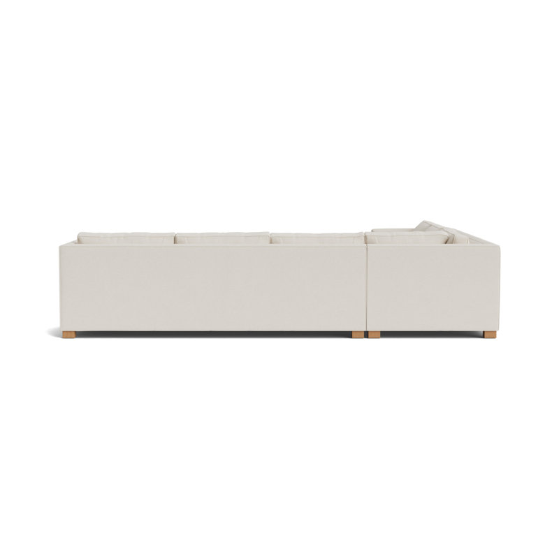 Keaton Chaise Sectional, Performance Boucle - Cream, Natural