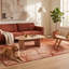 Tapis Ashcroft moderne à l'aquarelle abstraite orange, rouge et crème, lavable en machine, antidérapant, à poils courts, pour intérieur et extérieur, adapté aux animaux domestiques, idéal pour le salon, la chambre, la salle à manger, l'entrée, le corridor ou le bureau.-1842176693