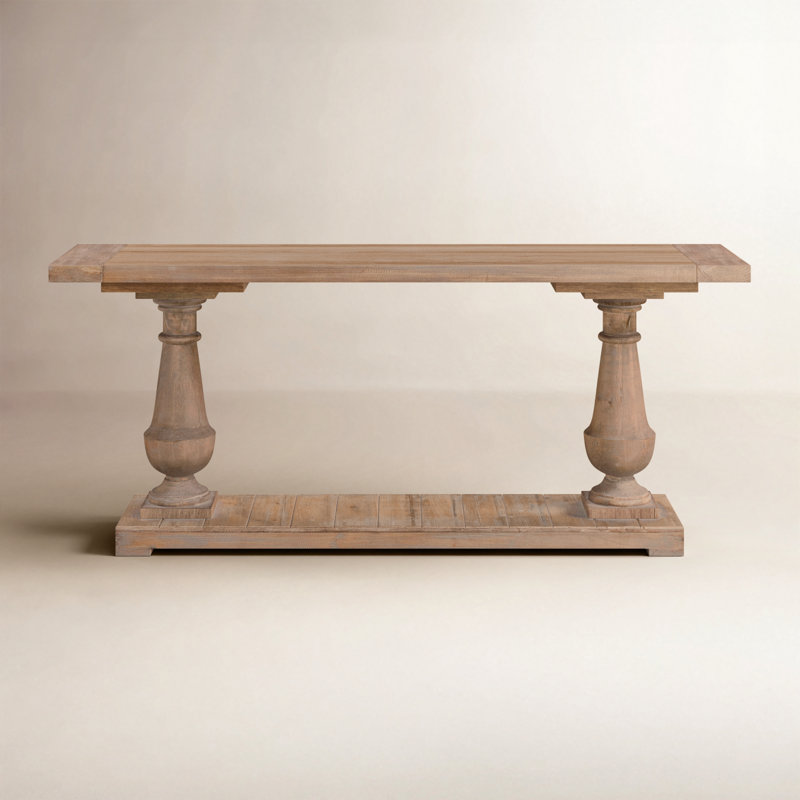 Console en bois massif de 70,87 po McKew