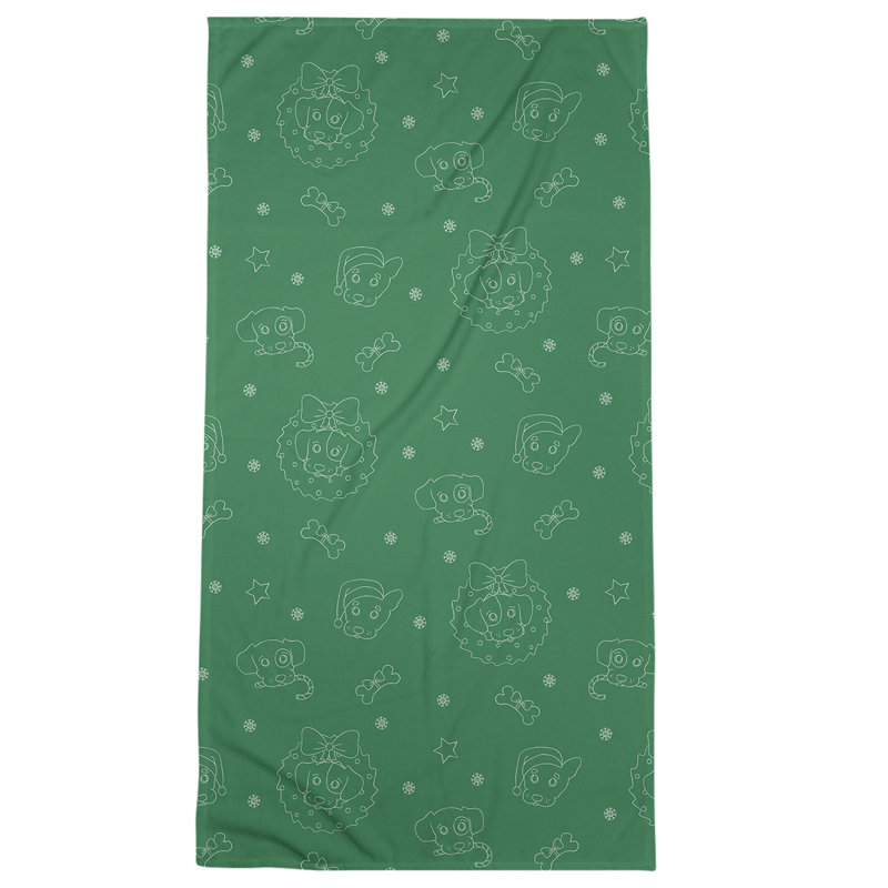 Beach Towel, Green, Microfiber