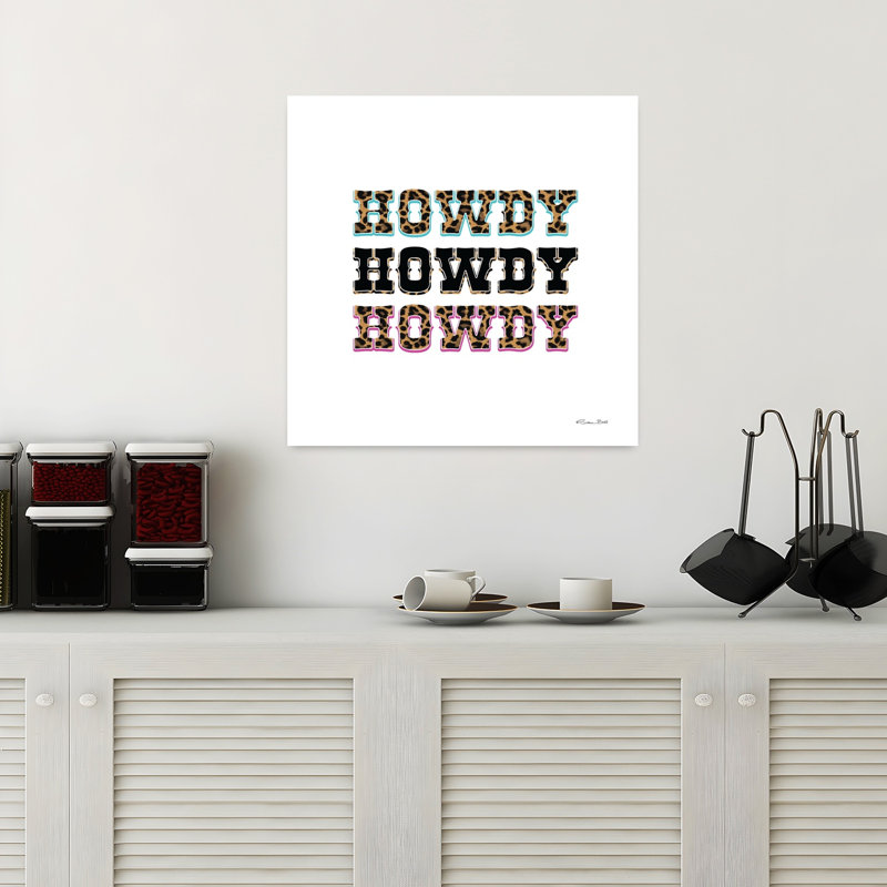Howdy, art contemporain abstrait, H 18 po x l 18 po