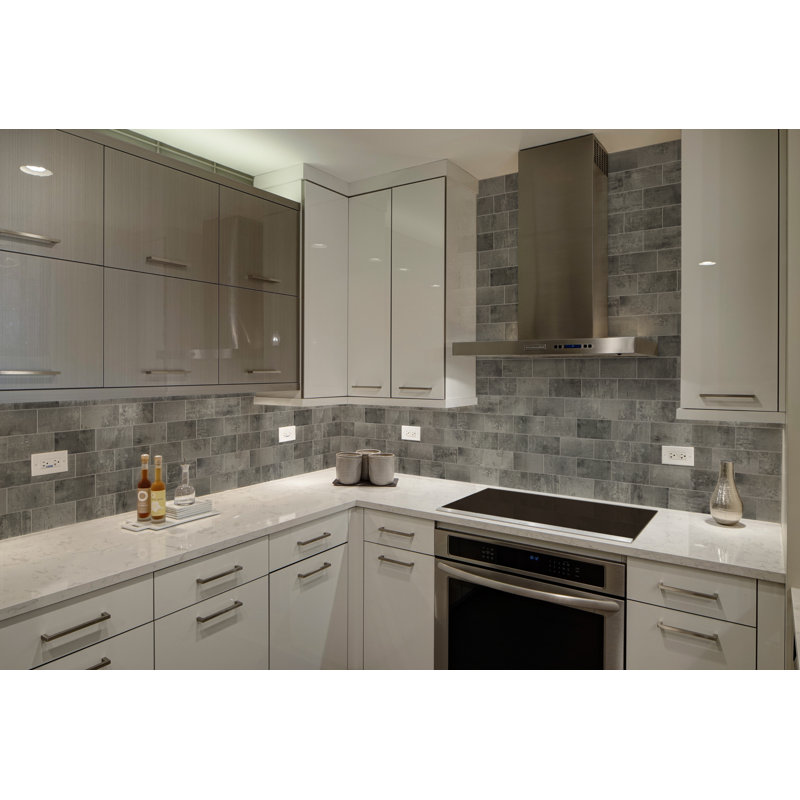 3'' W x 6'' L Vinyl Peel and Stick Subway Tile
