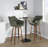 Sarah Fixed-Height Fabric Bar & Counter Stool with Bent Wood Legs & Round Footrest-105493368-100169897