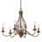Chicopee 6 - Light Steel Dimmable Tiered Chandelier